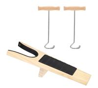 OGANAZI Boot Jack and 2 Boot Puller Hooks Boot Buddy Welly Boot Remover with Anti-slip Rubber Surface for Unisex Women Men Cowboy Waders for All Kinds of Boots and Shoes Dubbin for Leather Boots