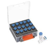 OGANAZI Insulin Fridge Holder with 15 Slots Plastic Insulin Case with Foam Holes Fits Standard 10ml U-100 Vials Safe Insulin Cooler Travel Case Insulin Storage Case Secure Vial Protector (Only Case)