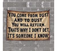 OGBD Beer Decor You Come From Dust And To Dust You Will Return. Tapestry Men Decor Wall Decor For Dorm Room(75X100CM)