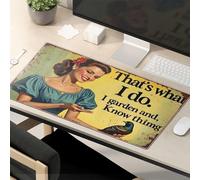 OGBD Funny Desk Accessories For Work A Woman Feeding Birds With The Text That'S What I Do. I Garden And Know Things. Mouse Pad Crazy Mouse Pad Mousepads