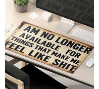OGBD Funny Desk Accessories For Work I Am No Longer Available For Things That Make Me Feel Bad Mouse Pad Crazy Mouse Pad Mousepads