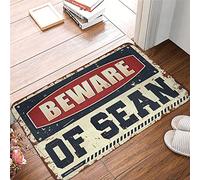 OGBD Funny Welcome Mats For Front Door Beware Of Sean Rug Funny Entry Doormat Fall Rugs For Front Door(65X90CM)