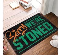 OGBD Home Decor Men Sorry We'Re Stoned Rug Pool Stuff Summer Outdoor Mat(50X80CM)