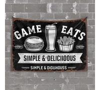 OGBD Man Cabe Decor Game Day Food And Drinks. Tapestry Room Door Decor Room Door Decor(75X100CM)