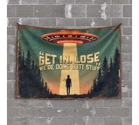 OGBD Man Cabe Decor Get In, Lose. We'Re Doing Butt Stuff. Tapestry Room Door Decor Room Door Decor(75X100CM)