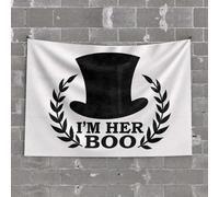 OGBD Man Cabe Decor I'M Her Boo Tapestry Room Door Decor Room Door Decor(100X150CM)