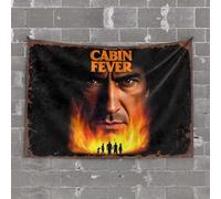 OGBD Man Cave Accessories And Decor Cabin Fever: Fear Awaits! Tapestry Tapsterys Wall Funny House Decor(75X100CM)