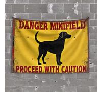 OGBD Man Cave Bar Danger Minifield Proceed With Caution Tapestry Funny Kitchen Decor Bedroom Door Decorations(75X100CM)