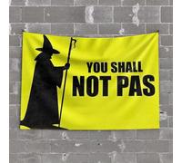 OGBD Man Cave Decorations You Shall Not Pass Tapestry Funny Kitchen Decor Room Decorations(75X100CM)