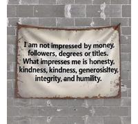 OGBD Man Cave Rules Honesty, Kindness, Generosity, Integrity, Humility Impress Tapestry Bedroom Accessories Funny Decor For Bar(100X150CM)