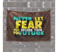 OGBD Man Cave Rules Never Let Fear Decide Your Future. Tapestry Wall Decor For Dorm Room Tapestries(75X100CM)