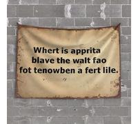 OGBD Man Cave Rules Where Is The Brave Soldier Who Fought Ten Times His Weight In Battle? Tapestry Wall Decor For Dorm Room Tapestries(100X150CM)