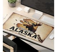 OGBD Mouse Pad Funny Work Welcome To Our Alaska Retreat. Mouse Pad Large Desk Mat Desk Pads