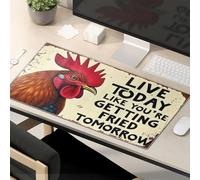 OGBD Mouse Pad Work Funny Live Today Like You'Re Getting Fried Tomorrow Mouse Pad Computer Mat For Desk Large Mousepad
