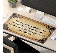 OGBD Sarcastic Mouse Pad Don'T Worry About The People God Removed Life Mouse Pad Fun Desk Accessories Gaming Mouse Pad