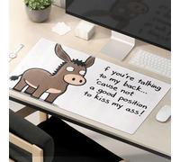 OGBD The Mouse Pad Funny Donkey Saying If You'Re Talking To My Back... Mouse Pad Desk Pads Desk Pads