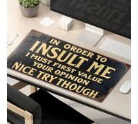 OGBD The Mouse Pad Funny In Order To Insult Me Nice Try Though. Mouse Pad Cat Desk Accessories Desk Pads