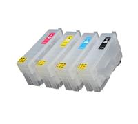 OgbTKiz 4-Color 50mL Empty Refillable Ink Cartridge Without Chip Compatible with T2100 T3100 T5100 T2170 T3170 T5170 T3170M T5170M T3100N T5100N Printers