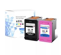 OgbTKiz 65XL Black Ink Cartridge Compatible With Deskjet 2622 3730 3752 3755 Printers Replacement For 65XL(1 Black 1 Color)