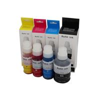 OgbTKiz Compatible Water Based Bottle Refill Ink For GI50 GI-50 GI 50 60 70 80 90 G5050 G6050 G7050 Printers Universal Ink Refill Solution(1 SET 4pcs)