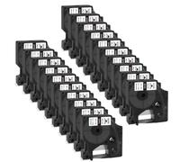 OGBtkLOrs 20PCS 18445 19mm Black On White Tape Compatible With Label Printer Models 4200 5200 5000 6000 For Part Number 18445 Aftermarket Replacement