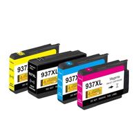 OGBtkLOrs Ink Cartridge 937 937E 937XL Compatible With Officejet Pro 9110B 9120B 9130b 9720 9730 9110e 9120e 9130e 9720e 9730e(1SET)
