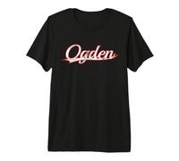 Ogden Utah Weber County Vintage Varsity Distressed Throwback Premium T-Shirt