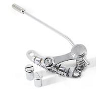 Ogdni - Electric Guitar Vibrato Tailpiece Tremolo Bridge and Tune-O-Matic Roller Guitar Bridge Suitable for LP SG Style Guitar (Chrome)