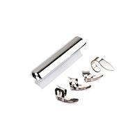 Ogdni Guitar Slide Bar,Stainless Steel Guitar Slide Tone Bar for Dobro, Lap Steel Guitar, Hawaiian Guitar, Electric Guitar Accessories Silver (R525)