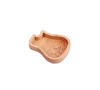 Ogdni Guitar Wood Picks Box Guitar Shaped Guitar Pick Storage Plectrum Container for Guitar Accessories