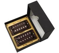 Ogdni High Output Guitar Humbucker Pickup Set Double Coil Alnico 5 Pickup Electric Guitar Parts Replacement Neck and Bridge Set Rosewood with Larger Pole Pieces for Guitar 14.2K/17.1K, Black