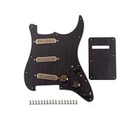Ogdni Prewired Loaded Pickguard,Electric Guitar Pickguard with Alnico V Single Coil Humbucker Pickup SSS Guitar High Output Pickup Set for 3-ply Stratocaster Pick Guard Replacement Parts