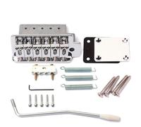 Ogdni Vintage ST Guitar Tremolo Bridge, 52.5mm 6-Screw Assembly with 36mm Steel Block for Fender Squier/Mexico Strat Stratocaster, Chrome