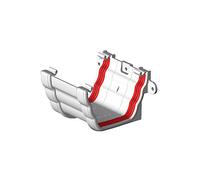 Ogee Gutter Union Joint (White)