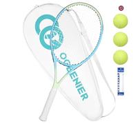OGEENIER 27" Tennis Rackets Adult, Pre-Strung Tennis Racquet for Beginners, Lightweight and Recreational Rackets with 1 Overgrip and 3 Balls