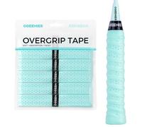 Ogeenier Badminton Racket Grip Tape, 6 Pack Extra-Long Tacky PU Overgrip | Tacky PU Badminton Overgrip, 6 Pre-Cut Extra-Long Grips with Finishing Tape, Perforated, for Tennis, Padel & Squash