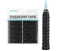 Ogeenier Badminton Racket Grip Tape, 6 Pack Extra-Long Tacky PU Overgrip | Tacky PU Badminton Overgrip, 6 Pre-Cut Extra-Long Grips with Finishing Tape, Perforated, for Tennis, Padel & Squash