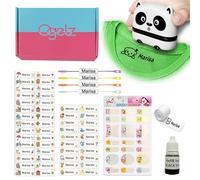 Ogelz The Name Stamp for Kids Clothes Clothing Personalized Name Stamp Custom Daycare Stickers Tag Label Preschool Nursing Home Washable Dryer Safe Cute Animal (Lovely Panda)