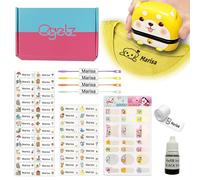 Ogelz The Name Stamp for Kids Clothes Clothing Personalized Name Stamp Custom Daycare Stickers Tag Label Preschool Nursing Home Washable Dryer Safe Cute Animal (Lovely Dog)