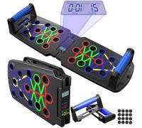 Ogetok Push Up Board 26 in 1 Press Up Bars with Counter for Men, Push-up Grips Foldable Pressup Handles Pushup Bar Stand, Home Chest Fitness Strength Training Equipment Gym Gifts Men, No Battery