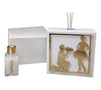 oggettando Artificial Leather Perfumer in Love in the Knee with Coloured Plex Application for Weddings, Communions, Confirmations, Graduations, Anniversaries and Useful Gifts, Original (Plex Gold)