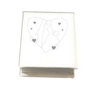 oggettando Faux Leather Place Card Holder with Engraving Events, Wedding Favors, Birth, Wedding, Baptism, Communion, Confirmation, Anniversaries, Birthdays Graduation Useful Gifts (Newlyweds Kiss)