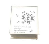 oggettando Faux Leather Place Card Holder with Engraving Events, Wedding Favors, Birth, Wedding, Baptism, Communion, Confirmation, Anniversaries, Birthdays Graduation Useful Gifts (Butterfly)