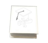 oggettando Imitation Leather Place Card Holder with Engraving Events, Wedding Favors, Birth, Wedding, Baptism, Communion, Confirmation, Anniversaries, Birthdays Graduation Useful Gifts (Graduation)
