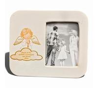 oggettando Table Photo Frame with Baptism Communion Print in Gift Box for Birth, Baptism, Communion, Confirmation (Angel 563G, 15 x 13 (int. 7.5 x 10.5 cm))