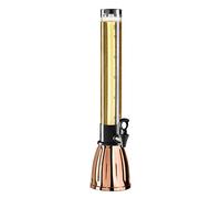 OGGI Beer Tower- Beverage Dispenser with Spigot & Ice Tube, Margarita Tower, Perfect Drink Dispensers for Parties, 3-Quart Drink Tower, Holds 6 Pints of Beer - Copper