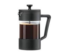 Oggi Black French Press, 5 Cup, Clear, Stainless Steel