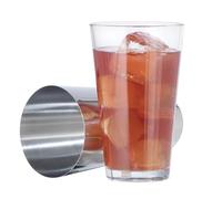 OGGI Boston Cocktail Shaker - Glass/Stainless Steel, 17oz/24oz - Classic Professional Design, Home Bar Boston Style Drink Mixer, Bartender Kit, Essential Bar Accessories