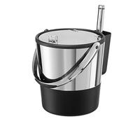 Oggi 7311AM Insulated Ice Bucket, Stainless Steel, Black