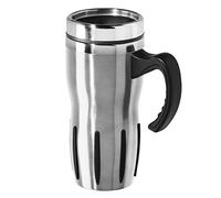 OGGI Mulitigrip Stainless Steel Thermal Travel Mug - 16oz, with slide open lid for hot and cold beverages.